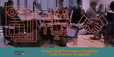 Robert Half Volunteers Empower Veteran Code Platoon Graduates